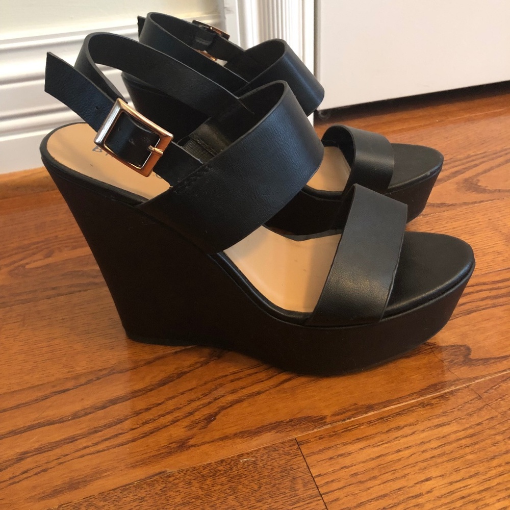 Bamboo Wedge Heel Sandal 8.5
